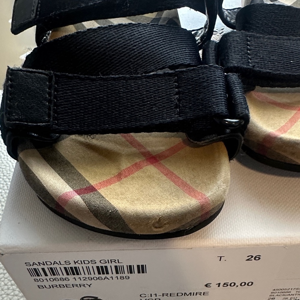 Authentic Burberry Kids "Redmire" Sandals - Picture 2 of 8